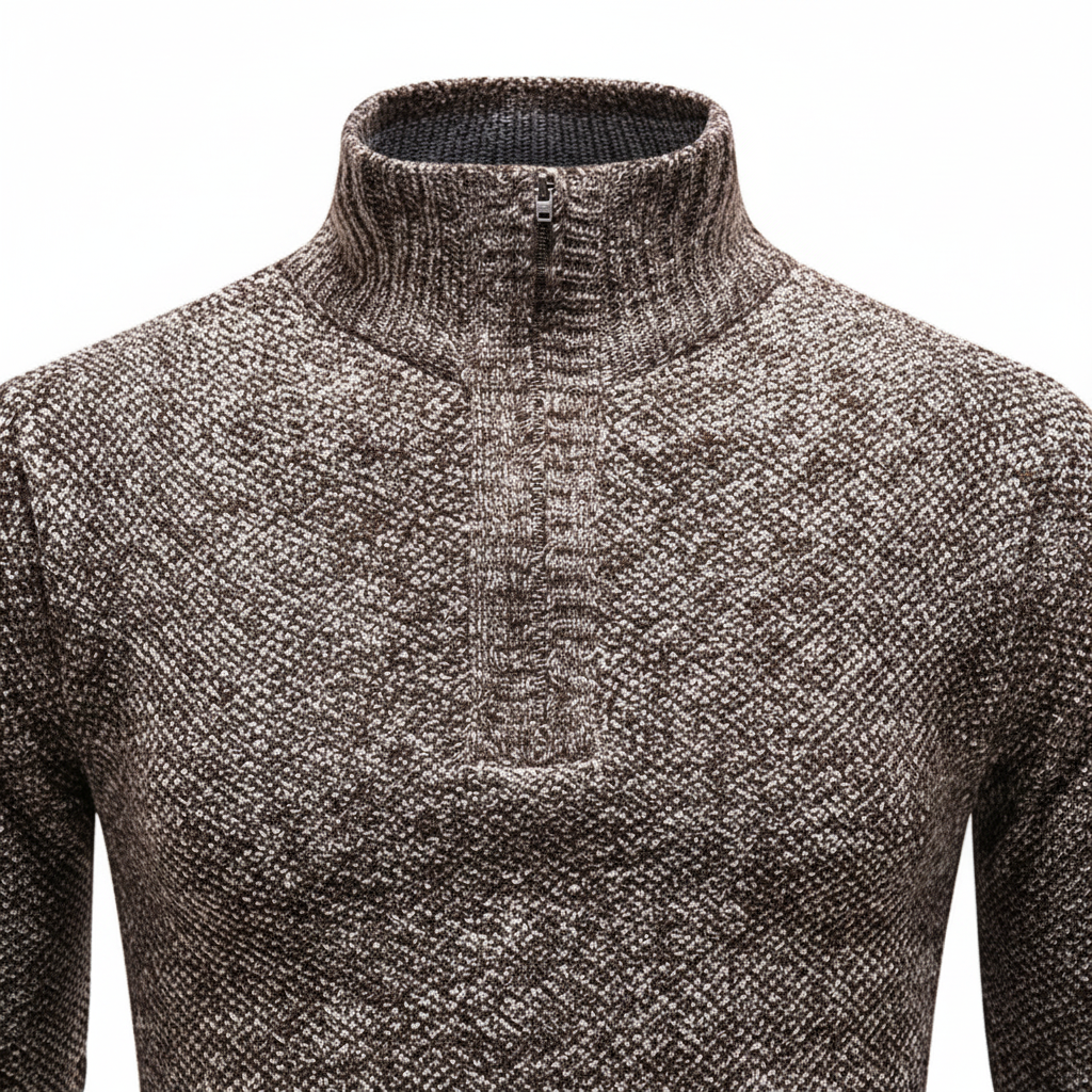 Basil | Turtleneck Pullover Half Zip Jumper