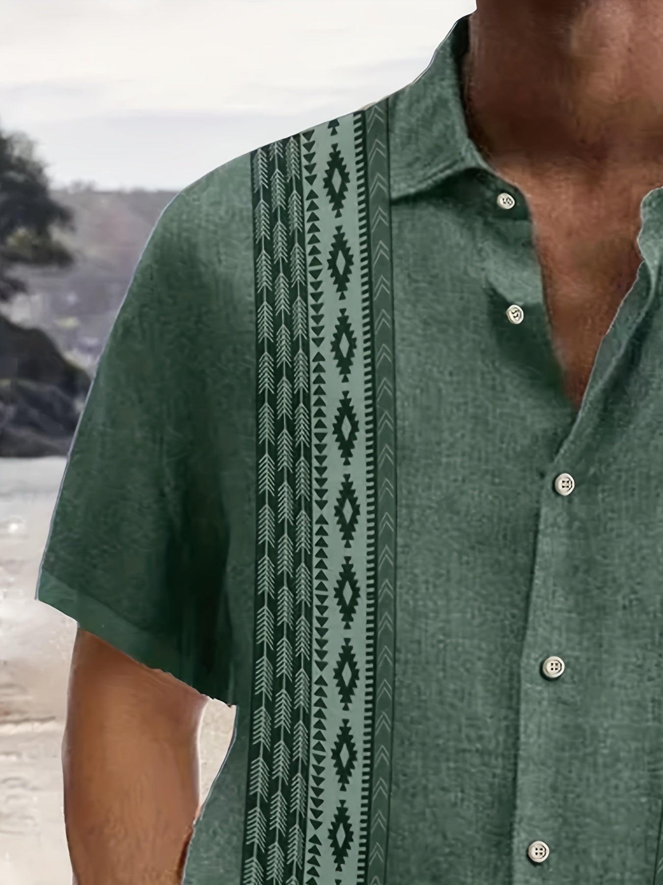 Men's Denim Designer Shirt | Short Sleeve