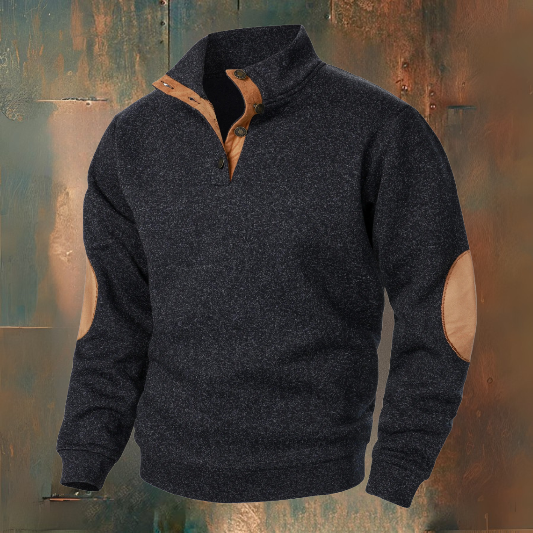 Men's Funnel Neck Jumper | Long Sleeve
