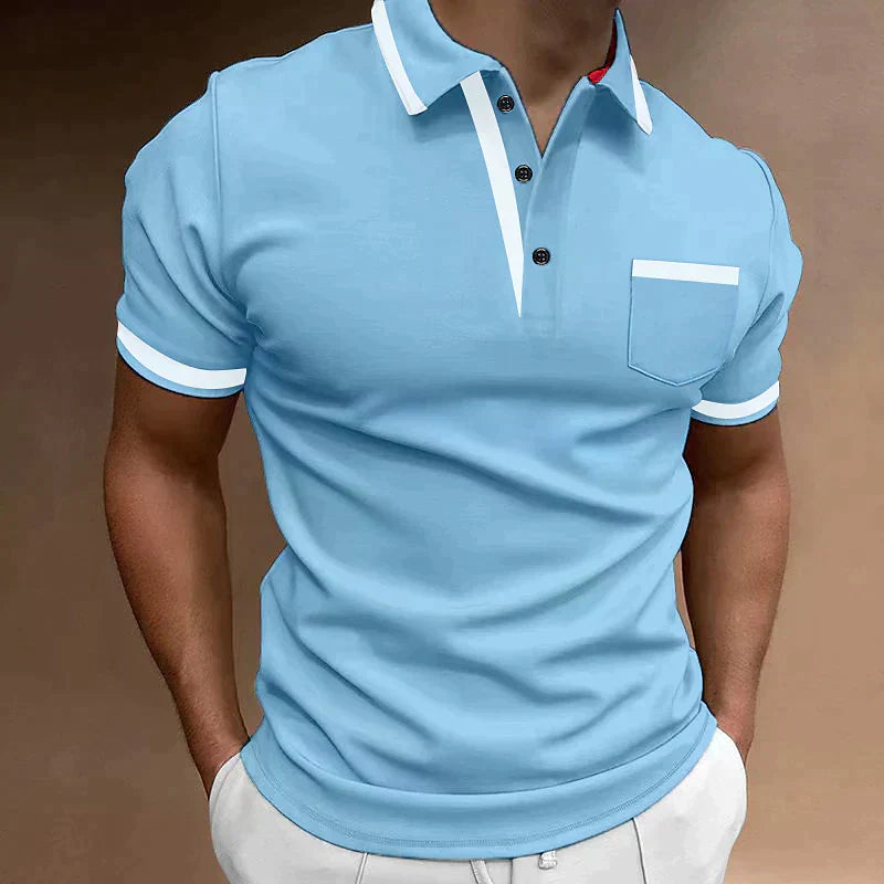 Men's Contrast Tipped Polo | Short Sleeve