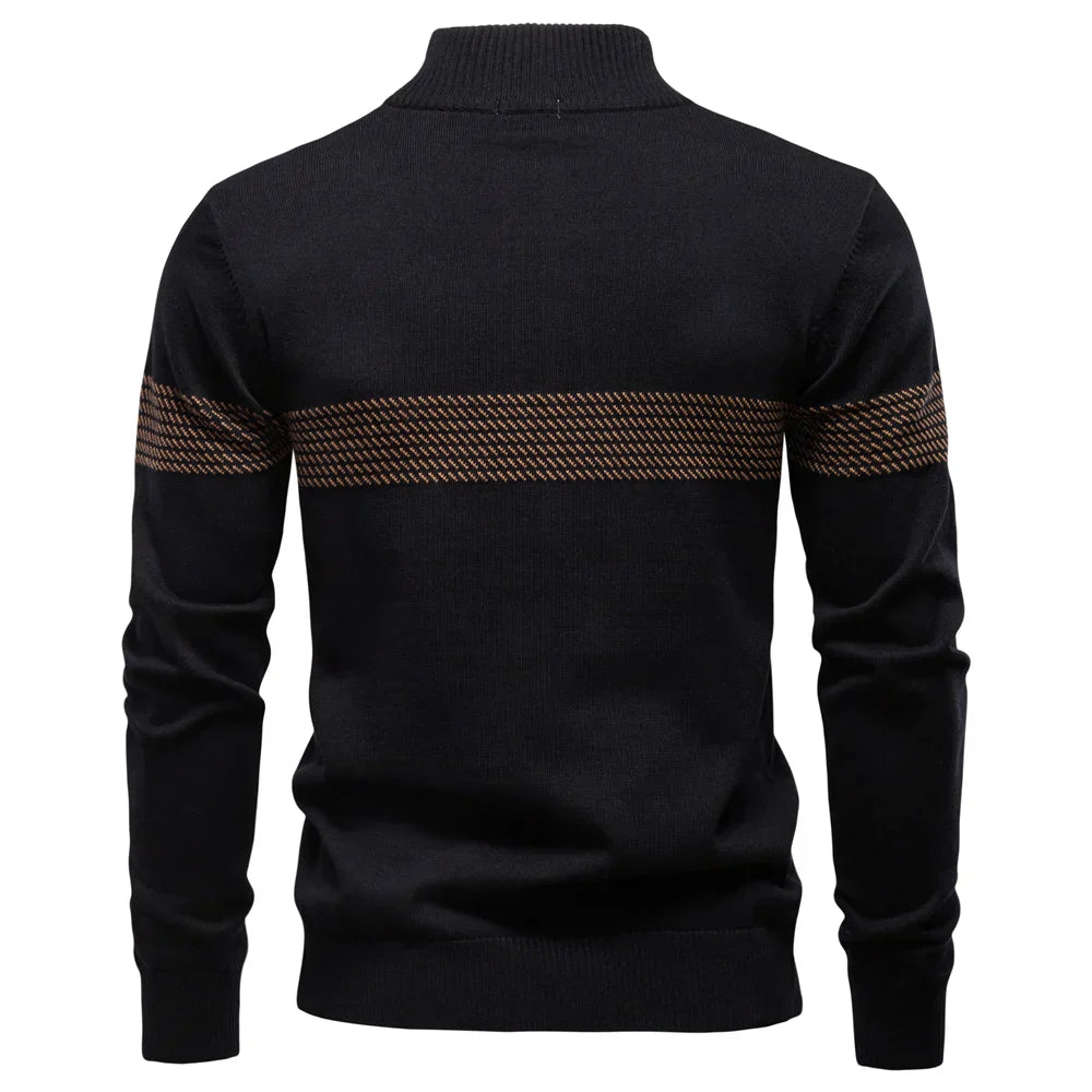 Men's Cardigan Jumper | Crew Neck