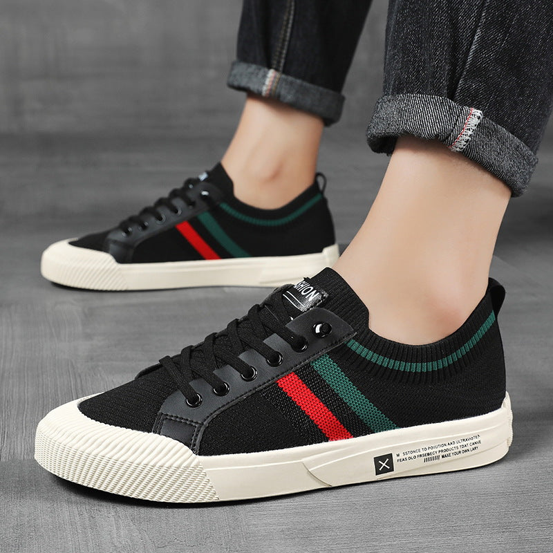 Men's Lace Up Sports Trainers | Flat Sole