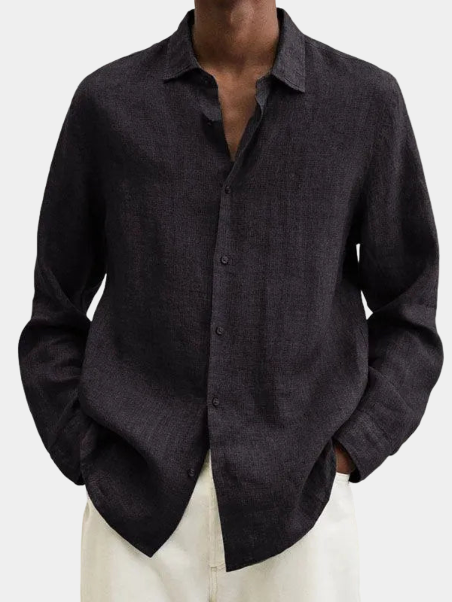 Men's Long Sleeve Shirt | Spread Collar