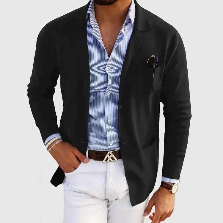 Men's Slim Fit Patch Pocket Jacket | Notch Lapel