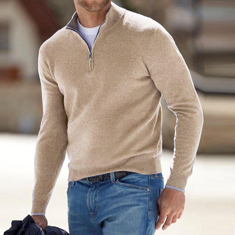 Men's Quarter Zip Jumper | Funnel Neck