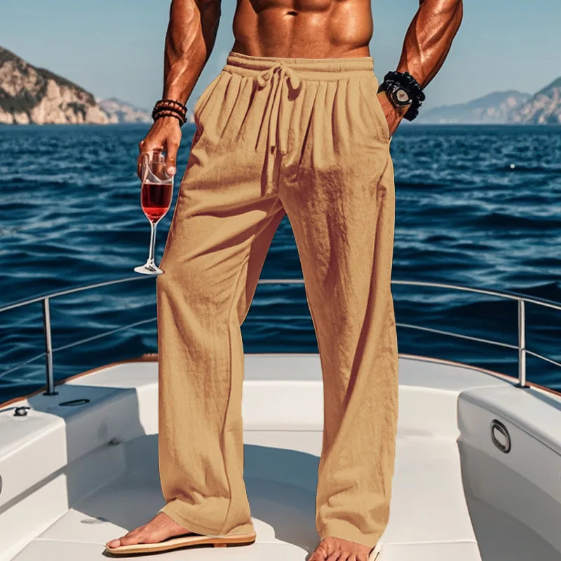 Men's Loose Beach Trousers | Wide Leg