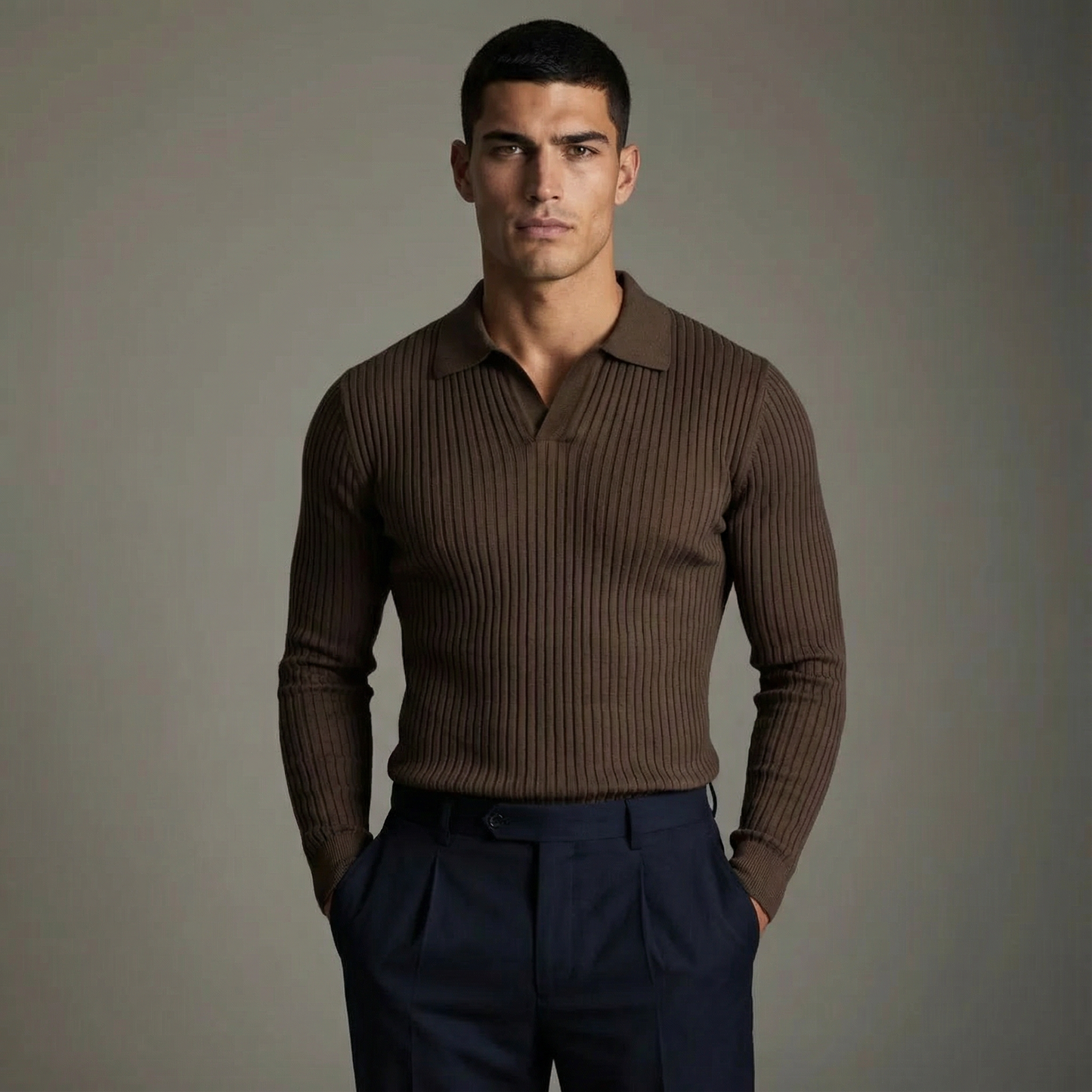 Men's Collar Polo Shirt | Open