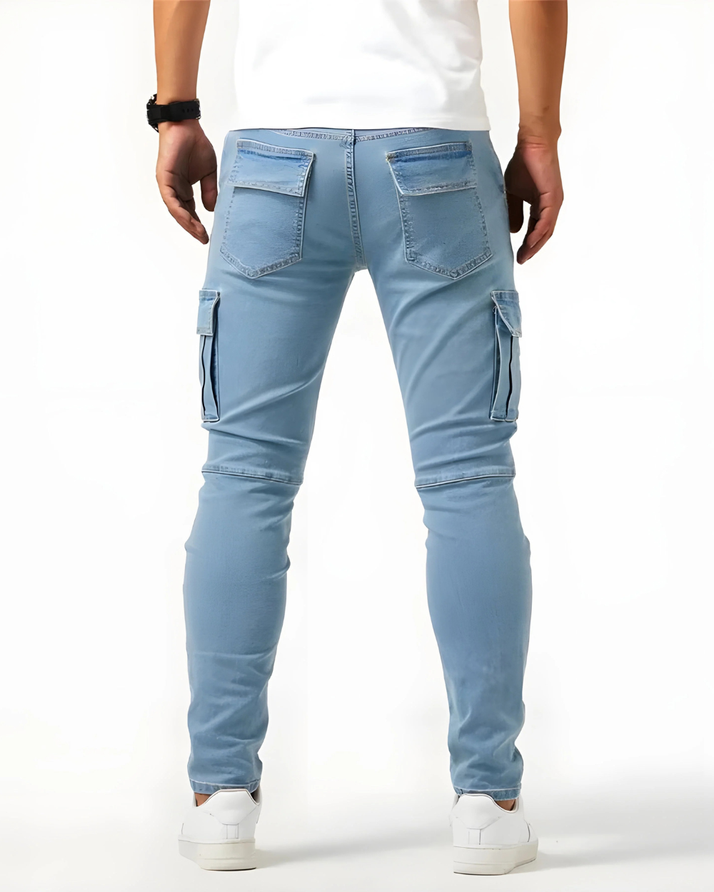 Men's Skinny Cargo Jeans | Slim Fit