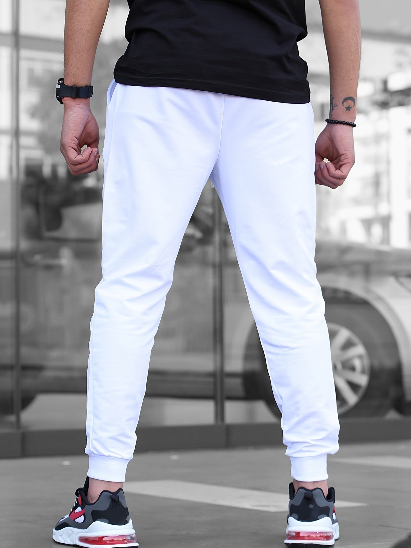 Men's Slim Tapered Jogger Trousers | Cuffed Fit