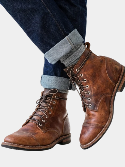 Men's Cap-Toe Lace-Up Boots | Ankle