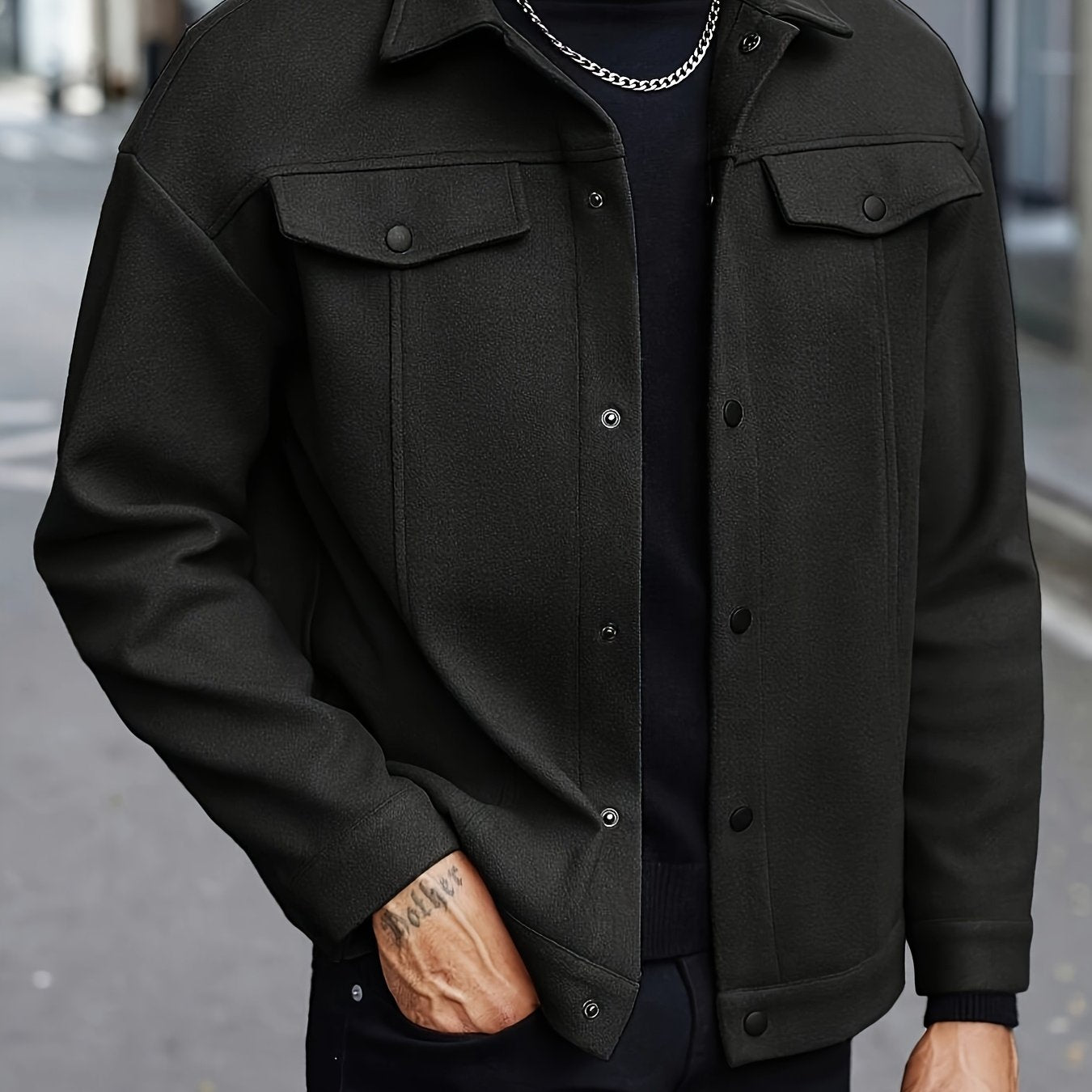 Bertrand Textured Jacket | Button Up