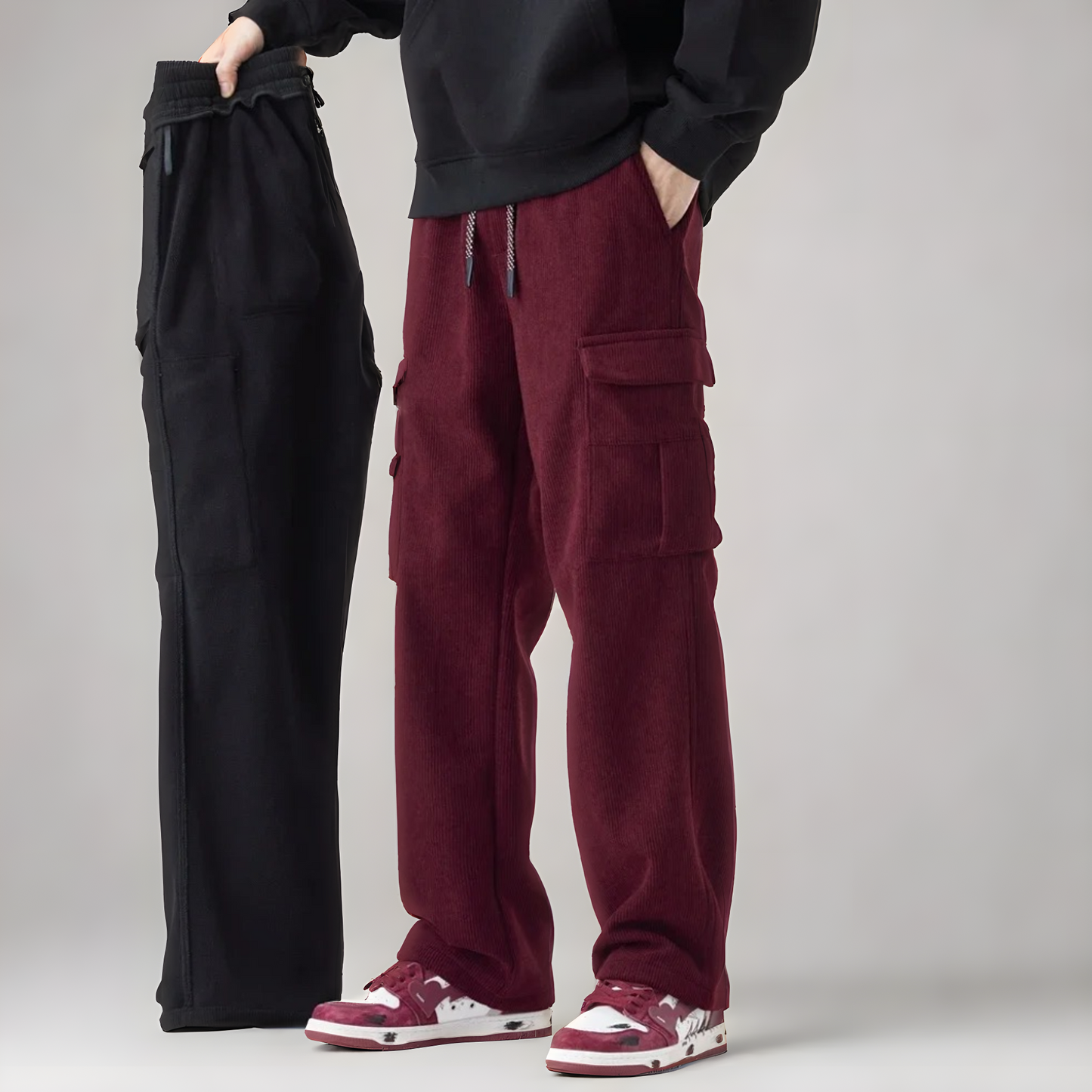 Men's Cargo Trousers | Drawstring Waist