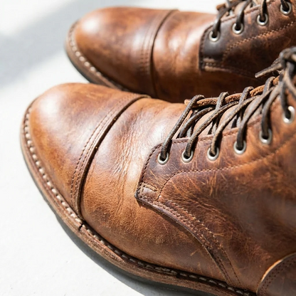 Men's Cap-Toe Lace-Up Boots | Ankle