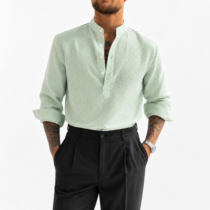 Isaac Striped Shirt | High Neck