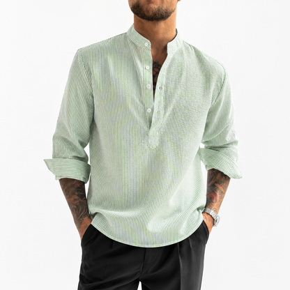 Isaac Striped Shirt | High Neck