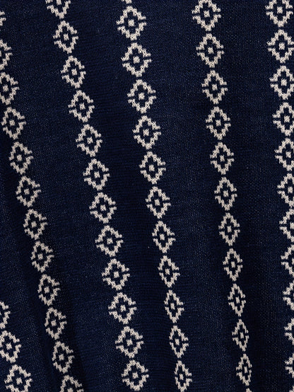 Lancelot Geometric Polo Shirt | V Neck
