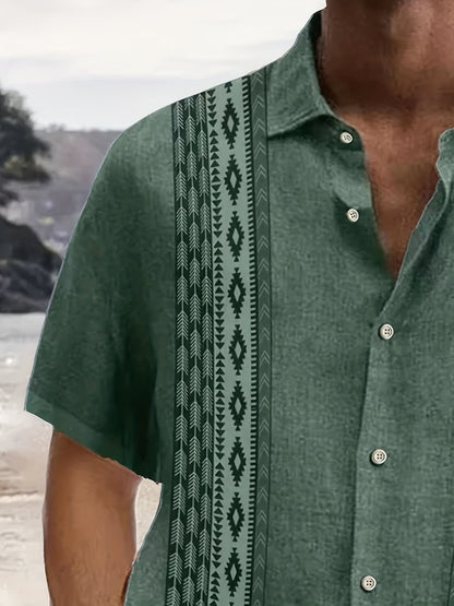 Men's Denim Designer Shirt | Short Sleeve