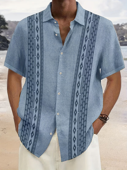 Men's Denim Designer Shirt | Short Sleeve