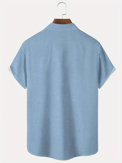 Men's Denim Designer Shirt | Short Sleeve