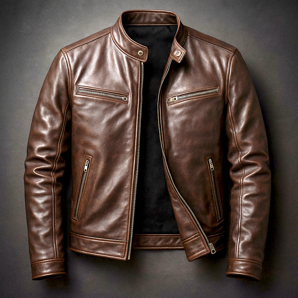 Men's Biker Jacket | Slim Fit