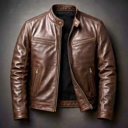 Men's Biker Jacket | Slim Fit