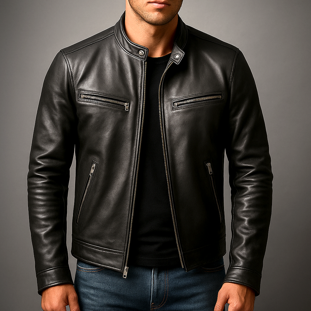 Men's Biker Jacket | Slim Fit