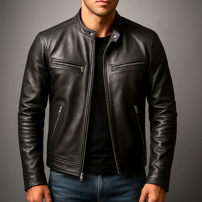 Men's Biker Jacket | Slim Fit