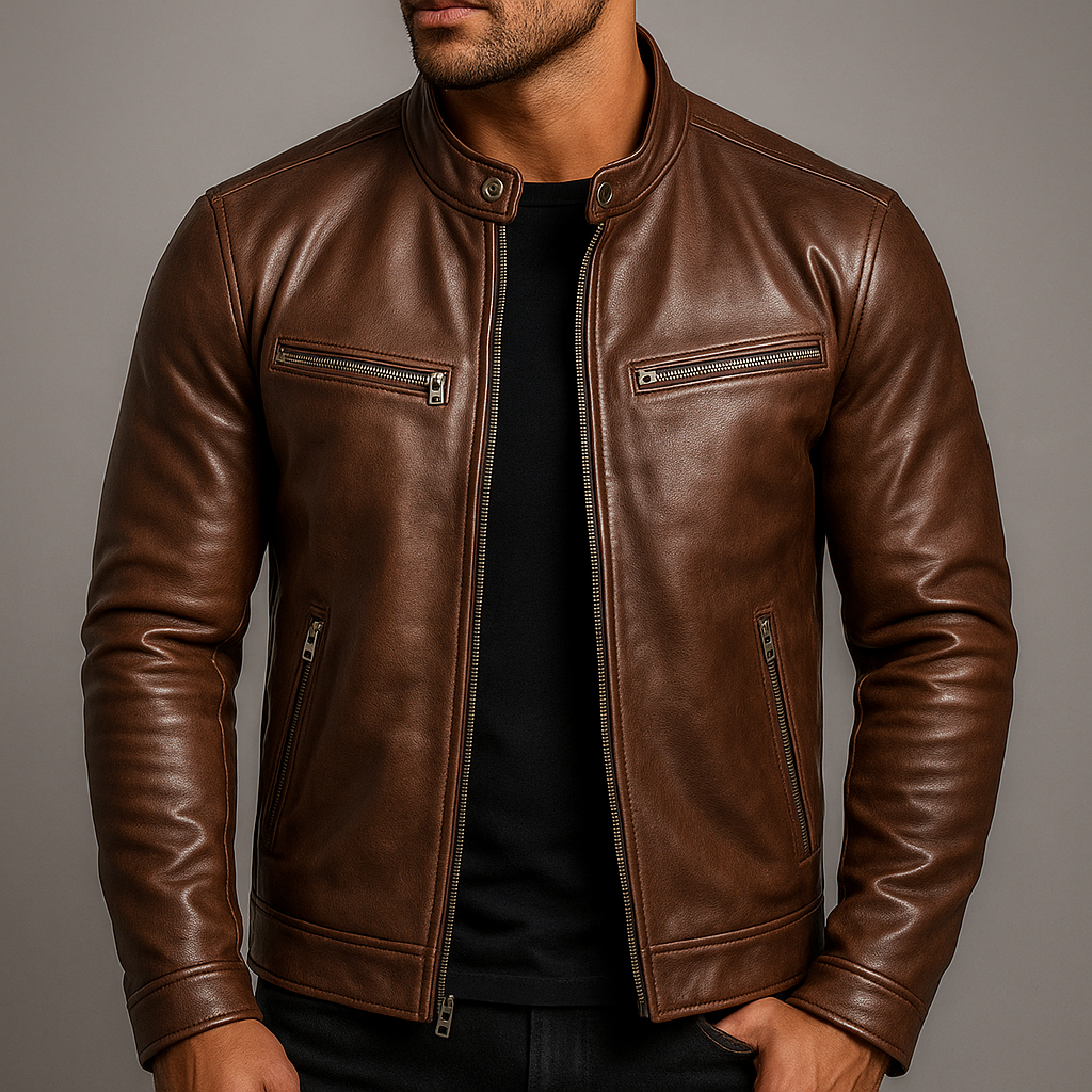 Men's Biker Jacket | Slim Fit