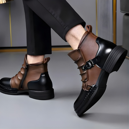 Men's Buckle Ankle Boots | Zip Up