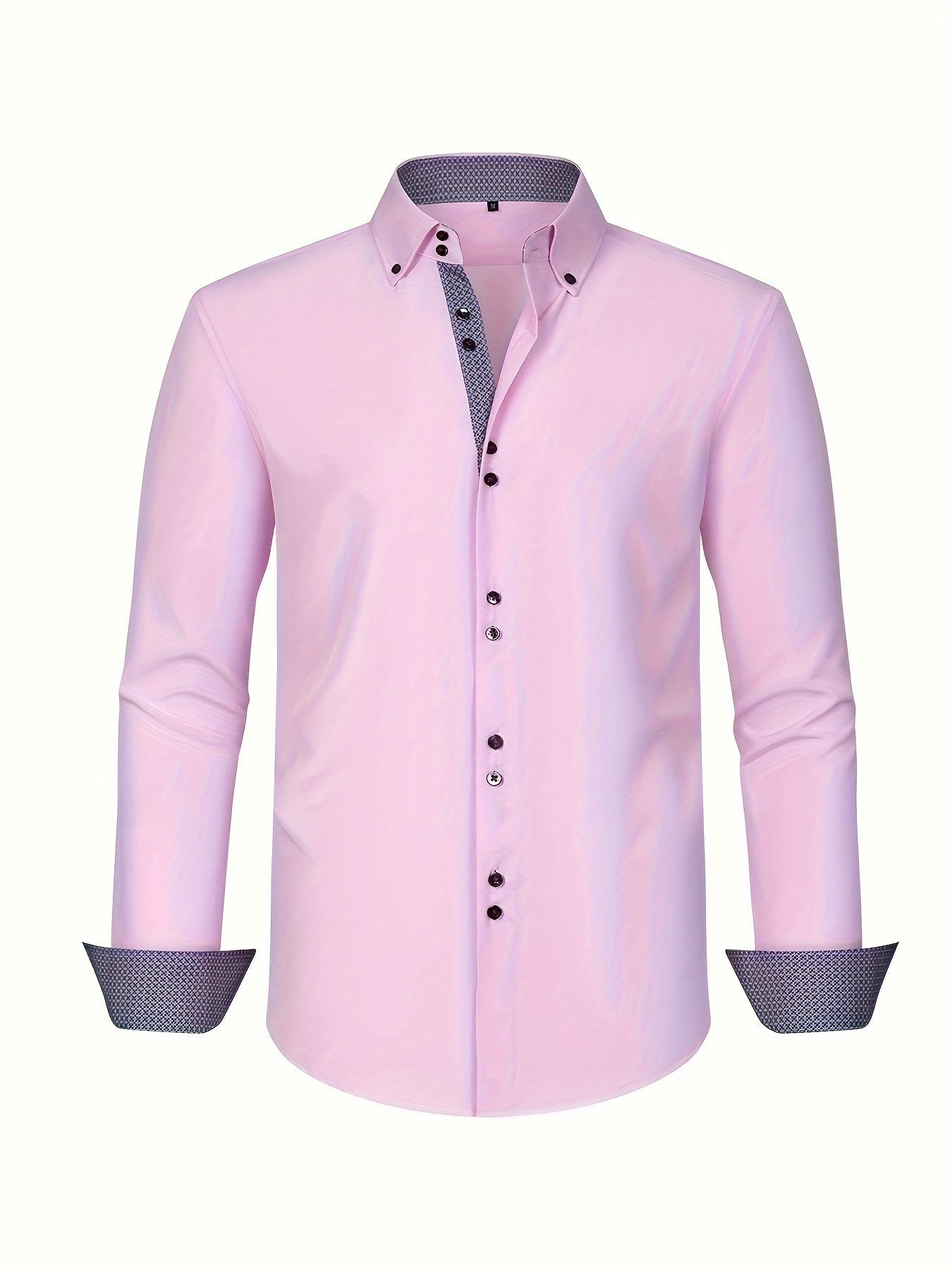 Men's Long Sleeve Button-Down Collar Shirt | Slim Fit