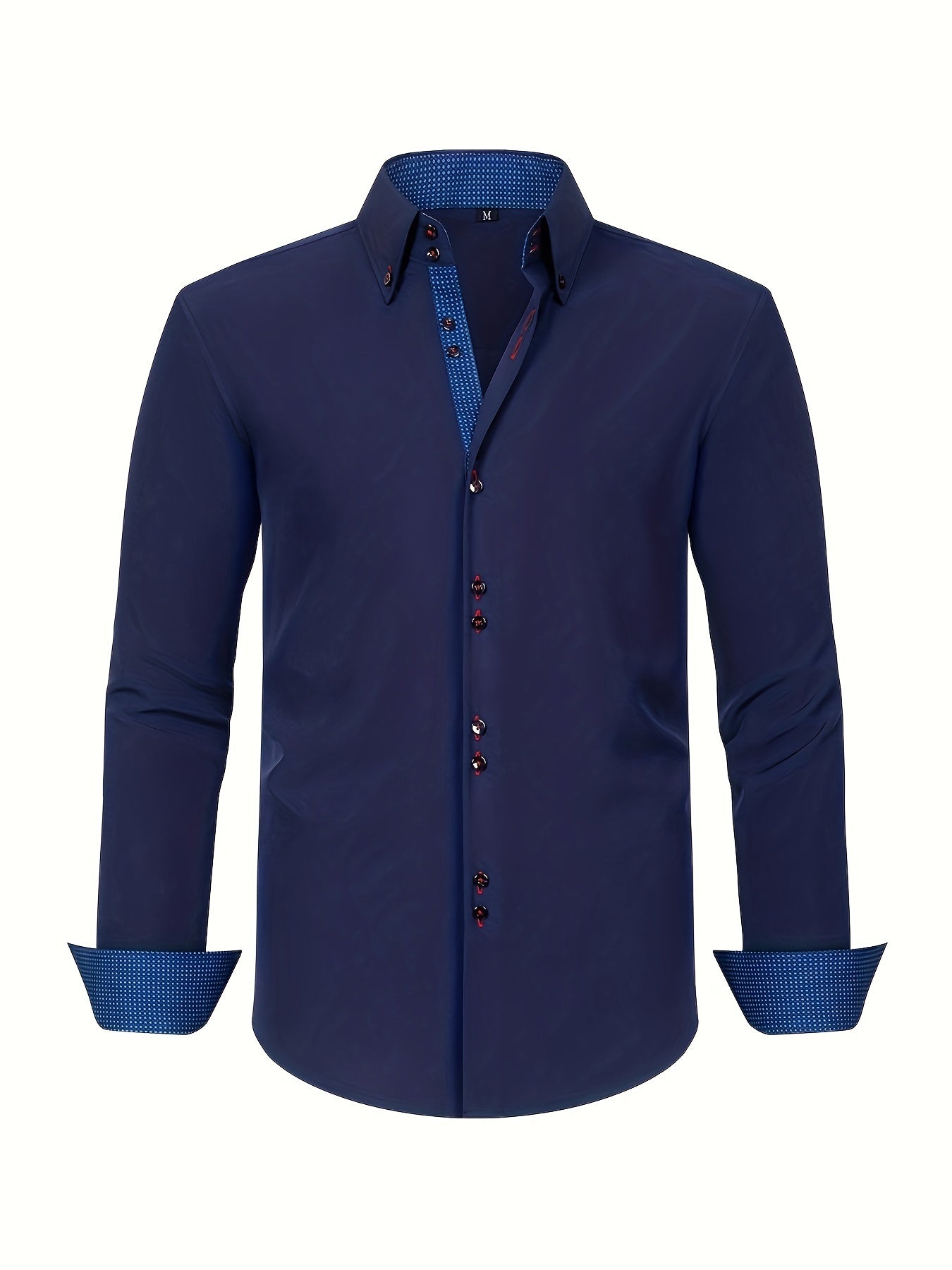 Men's Long Sleeve Button-Down Collar Shirt | Slim Fit