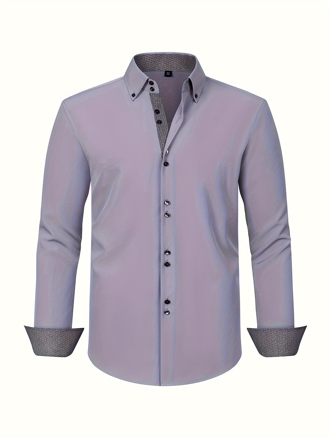 Men's Long Sleeve Button-Down Collar Shirt | Slim Fit