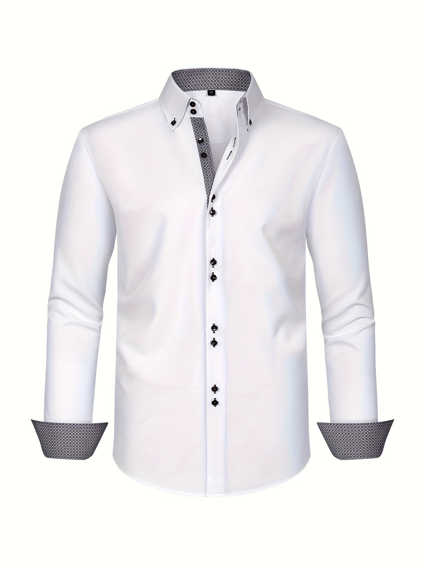 Men's Long Sleeve Button-Down Collar Shirt | Slim Fit