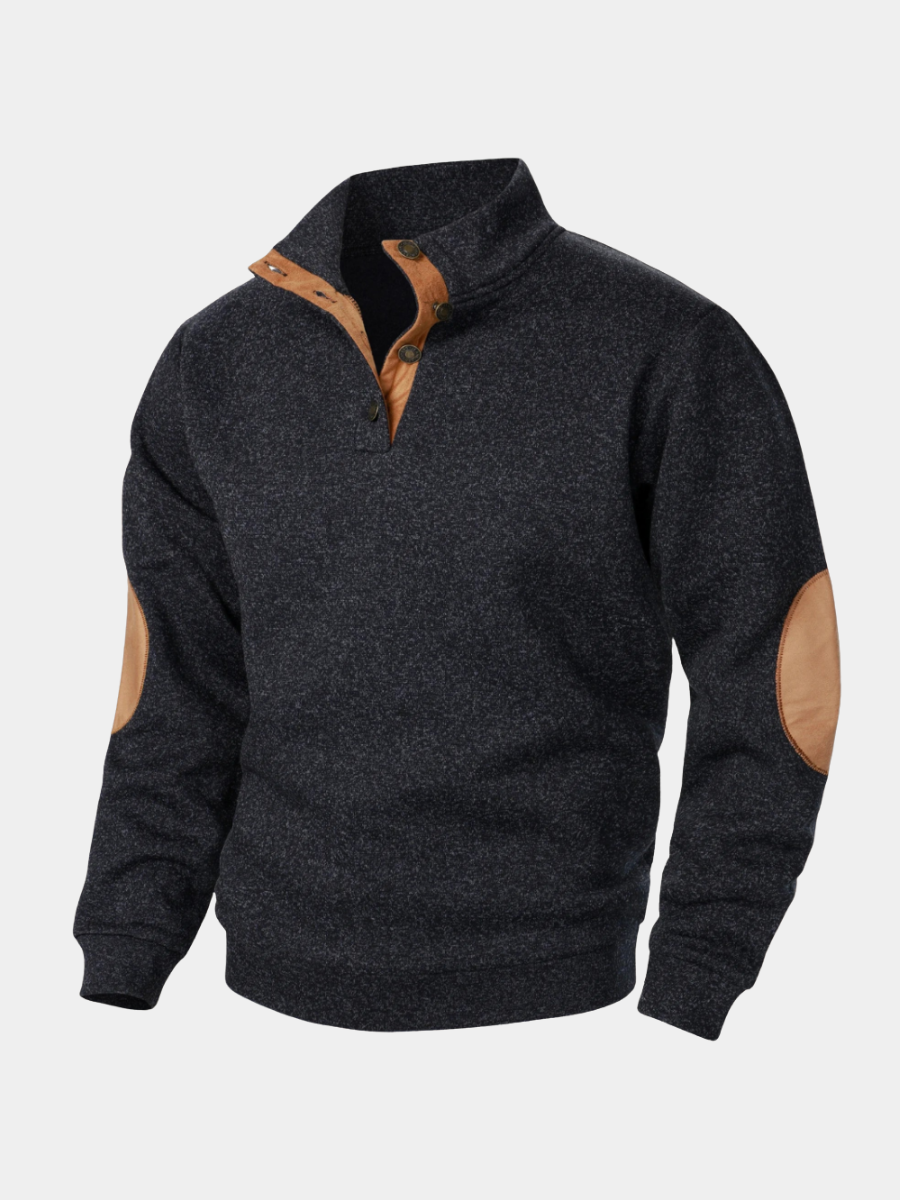 Men's Funnel Neck Jumper | Long Sleeve