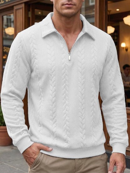 Men's Polo Jumper | Quarter Zip
