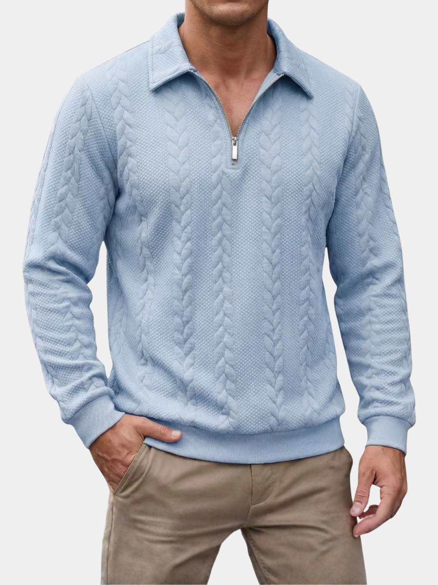 Men's Polo Jumper | Quarter Zip
