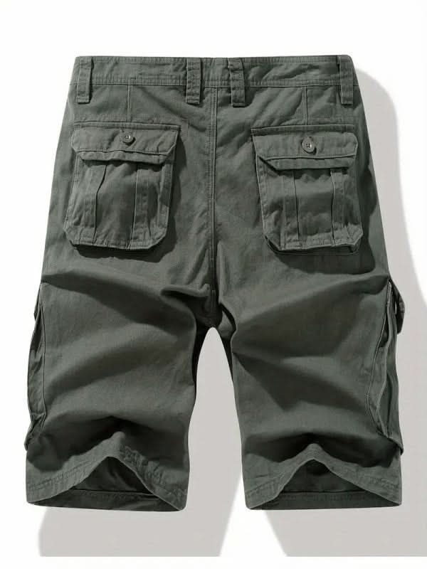 Men's Cargo Button-Pocket Shorts | Zip Fly Belt
