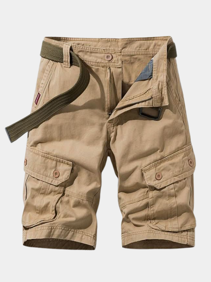 Men's Cargo Button-Pocket Shorts | Zip Fly Belt
