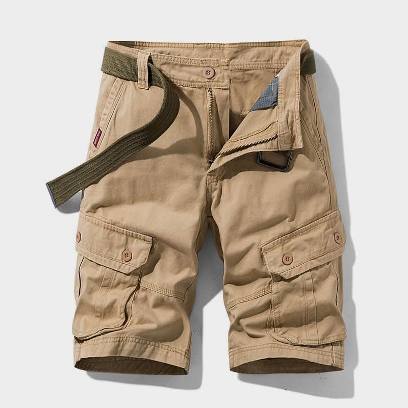 Men's Cargo Button-Pocket Shorts | Zip Fly Belt