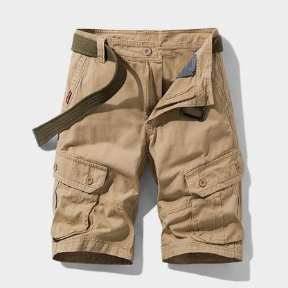 Men's Cargo Button-Pocket Shorts | Zip Fly Belt