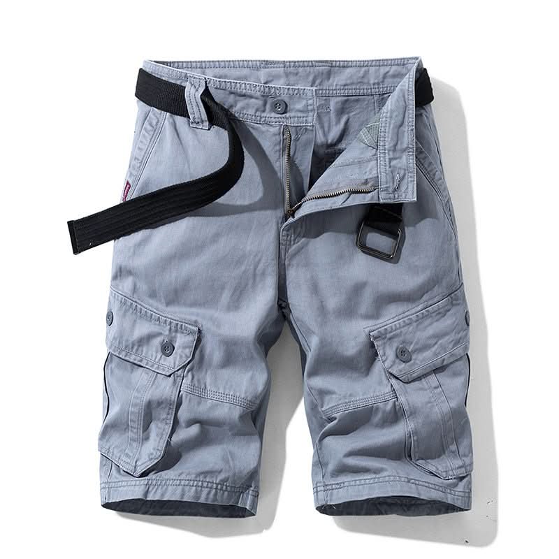 Men's Cargo Button-Pocket Shorts | Zip Fly Belt