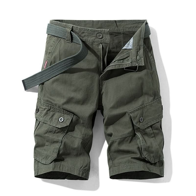 Men's Cargo Button-Pocket Shorts | Zip Fly Belt