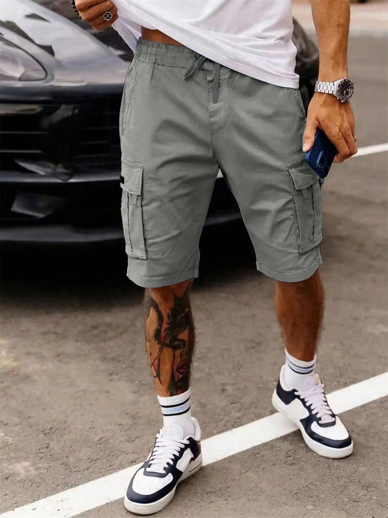 Men's Chino Cargo Shorts | Drawstring Waist