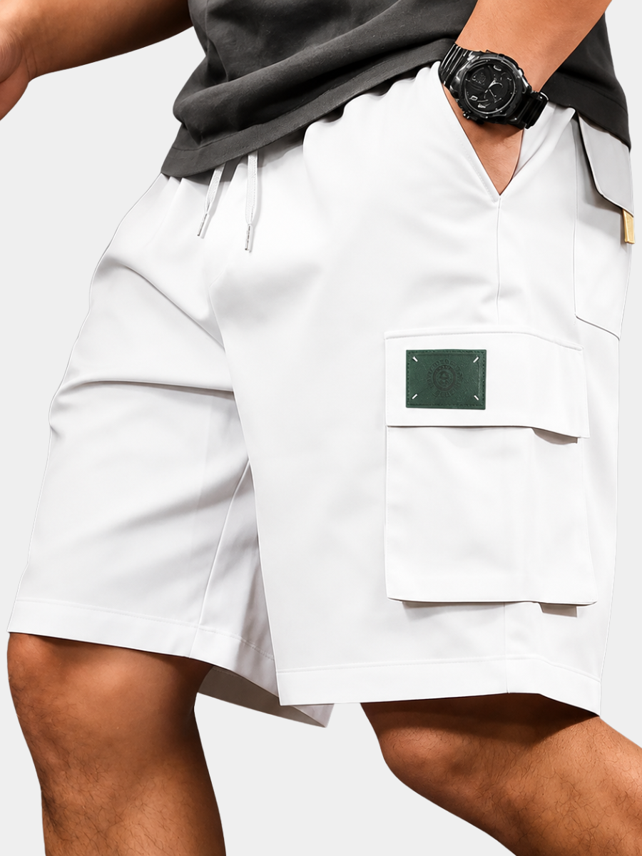Men's Chino Cargo Shorts | Elastic Waist