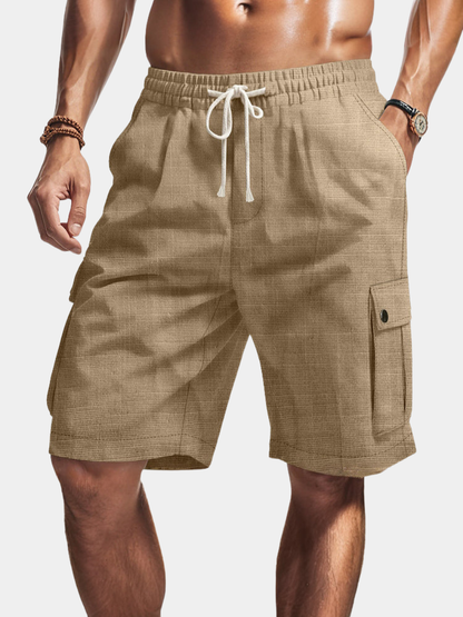 Men's Short Cargo Shorts | Snap Pocket