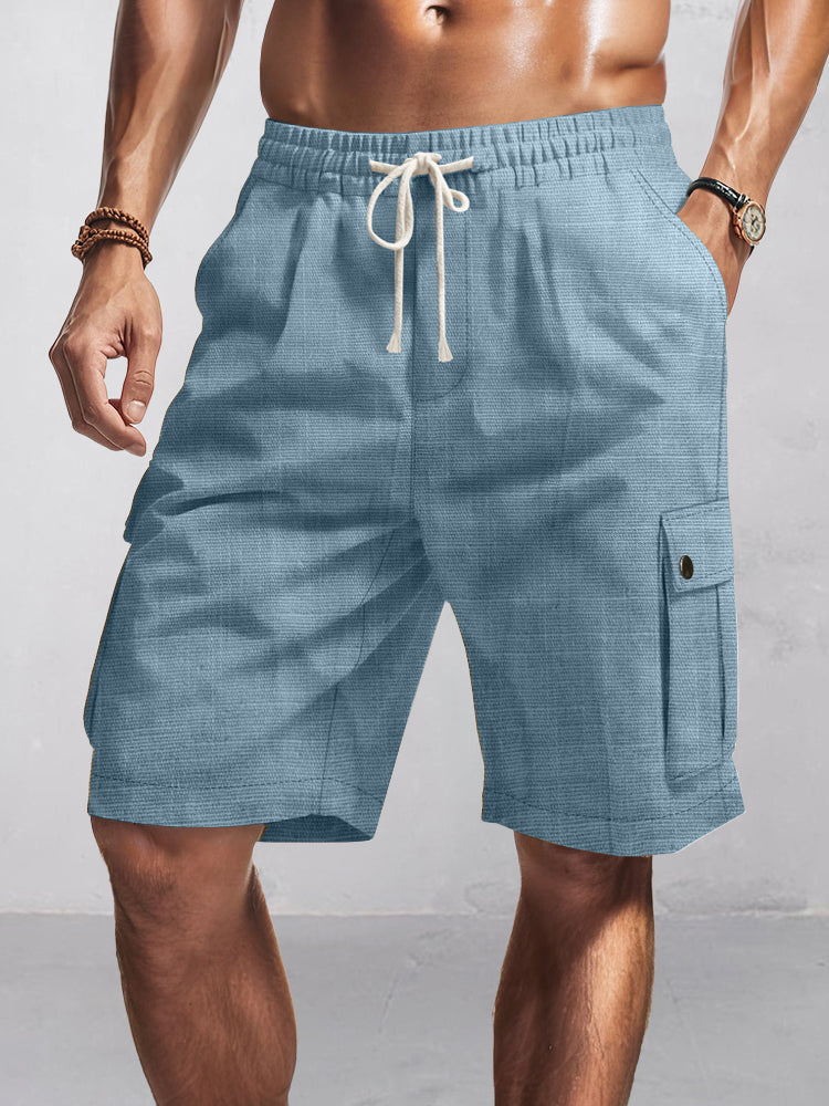Men's Short Cargo Shorts | Snap Pocket