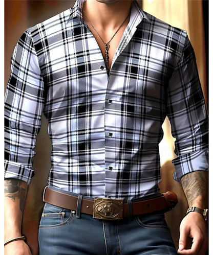 Men's Checked Shirt | Long Sleeve