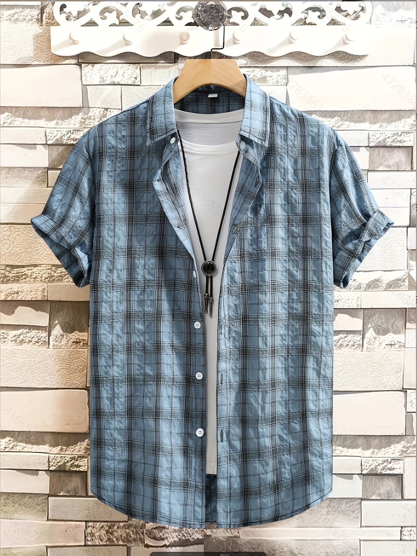 Men's Checked Shirt | Short Sleeve