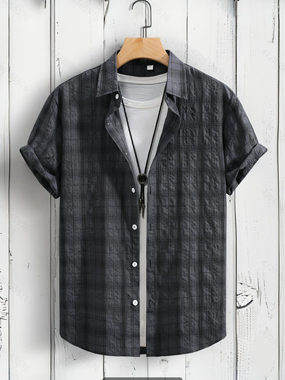 Men's Checked Shirt | Short Sleeve