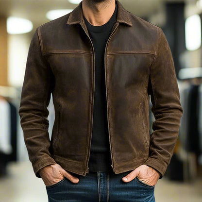 Men's Collared Jacket | Zip Up